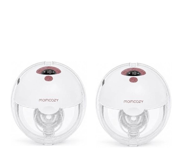 MOMCOZY Laktator M5 SMART, muszlowy, bezprzewodowy, podwójny, czerwo - 1595074 - zdjęcie